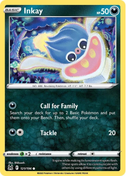 Inkay : SWORD AND SHIELD LOST ORIGIN 121/196 - Pokemon Single Card