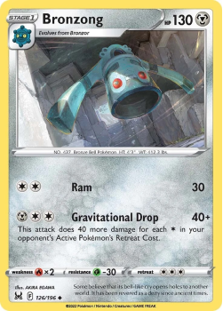 Bronzong : SWORD AND SHIELD LOST ORIGIN 126/196 - Pokemon Single Card