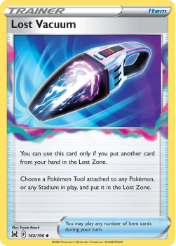Lost Vacuum : SWORD AND SHIELD LOST ORIGIN 162/196 - Pokemon Single Card
