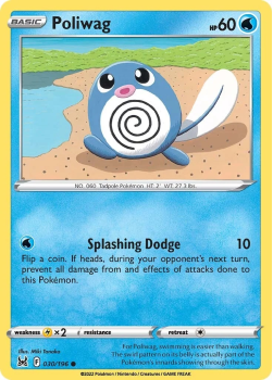 Poliwag : SWORD AND SHIELD LOST ORIGIN 30/196 - Pokemon Single Card