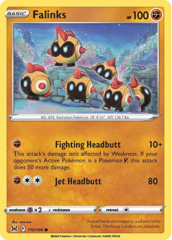 Falinks : SWORD AND SHIELD LOST ORIGIN 110/196 - Pokemon Single Card