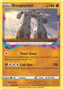 Stonjourner : SWORD AND SHIELD LOST ORIGIN 111/196 - Pokemon Single Card