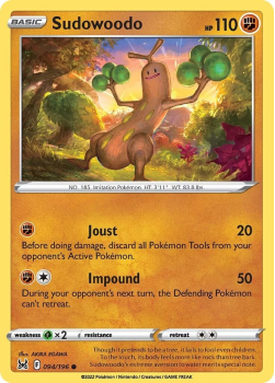 Sudowoodo : SWORD AND SHIELD LOST ORIGIN 94/196 - Pokemon Single Card