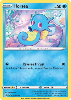 Horsea : SWORD AND SHIELD LOST ORIGIN 35/196 - Pokemon Single Card