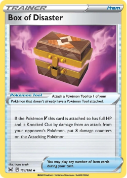 Box of Disaster : SWORD AND SHIELD LOST ORIGIN 154/196 - Pokemon Single Card