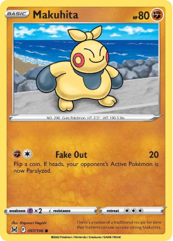 Makuhita : SWORD AND SHIELD LOST ORIGIN 97/196 - Pokemon Single Card