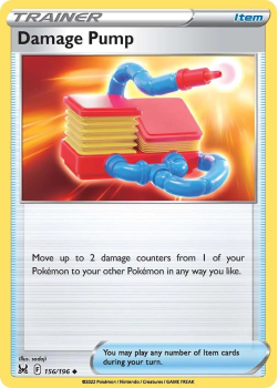 Damage Pump : SWORD AND SHIELD LOST ORIGIN 156/196 - Pokemon Single Card