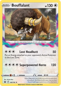 Bouffalant : SWORD AND SHIELD LOST ORIGIN 148/196 - Pokemon Single Card