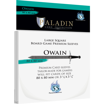 Paladin Board Game Premium Sleeves : Owain Large Square (55)