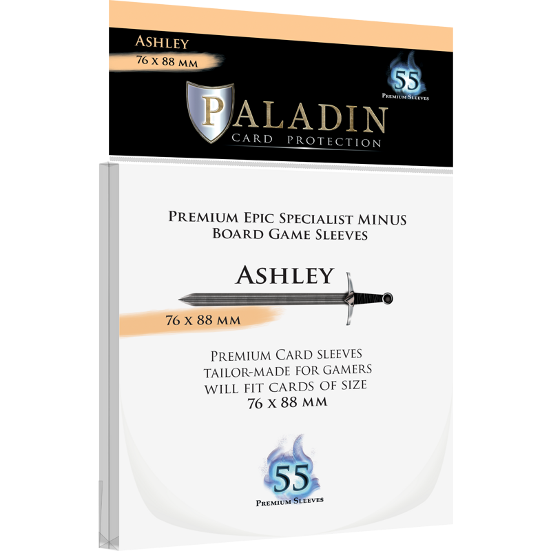 Paladin Board Game Premium Sleeves : Ashley Epic Specialist Minus (55) Paladin Board Game Premium Sleeves : Ashley Epic Specialist Minus (55)