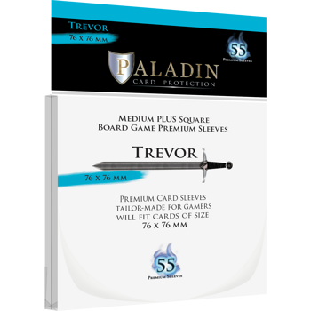 Paladin Board Game Premium Sleeves : Trevor Medium Plus Square (55)