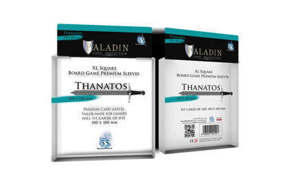 Paladin Board Game Premium Sleeves : Thanatos XL Square (55)
