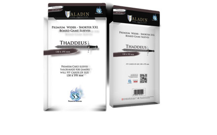 Paladin Board Game Premium Sleeves : Thaddeus Wider Shorter XXL (55)