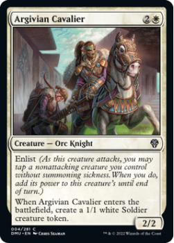 Argivian Cavalier single card from Magic the Gathering