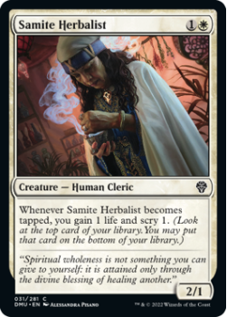 Samite Herbalist single card from Magic the Gathering