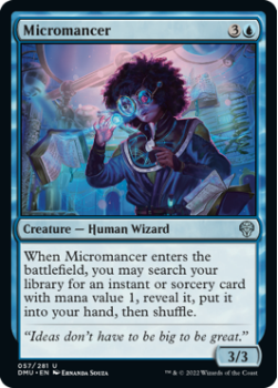 Micromancer single card from Magic the Gathering