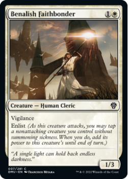 Benalish Faithbonder single card from Magic the Gathering