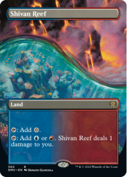 Shivan Reef (BORDERLESS) (FOIL) single card from Magic the Gathering