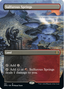 Sulfurous Springs (BORDERLESS) (FOIL) single card from Magic the Gathering