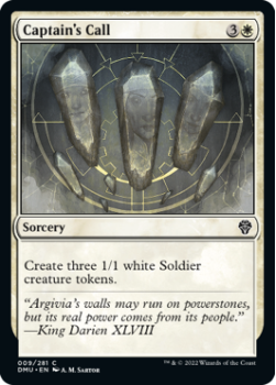 Captain's Call single card from Magic the Gathering