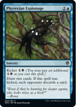 Phyrexian Espionage single card from Magic the Gathering
