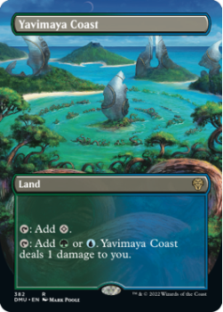 Yavimaya Coast (BORDERLESS) (FOIL) single card from Magic the Gathering