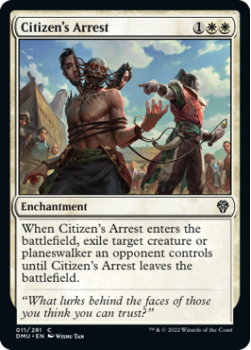 Citizen's Arrest single card from Magic the Gathering
