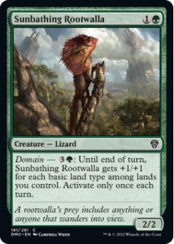 Sunbathing Rootwalla single card from Magic the Gathering