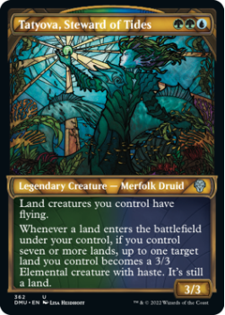 Tatyova, Steward of Tides (TEXTURED FOIL) single card from Magic the Gathering