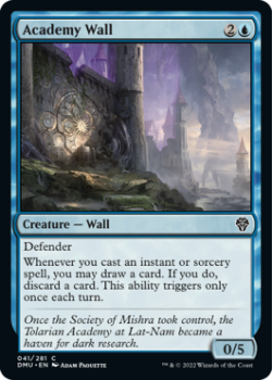 Academy Wall single card from Magic the Gathering