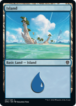 Island (FOIL) single card from Magic the Gathering