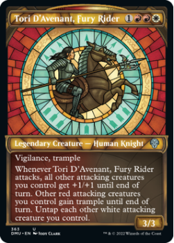 Tori D'Avenant, Fury Rider (TEXTURED FOIL) single card from Magic the Gathering