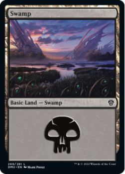Swamp single card from Magic the Gathering