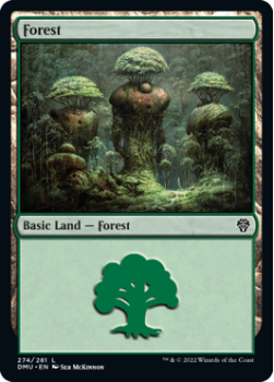 Forest (FOIL) single card from Magic the Gathering