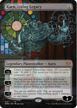 Karn, Living Legacy (BORDERLESS) (FOIL) single card from Magic the Gathering