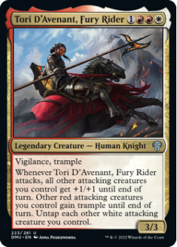 Tori D'Avenant, Fury Rider (FOIL) single card from Magic the Gathering