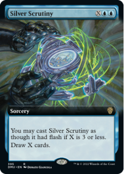 Silver Scrutiny (EXTENDED) (FOIL) single card from Magic the Gathering