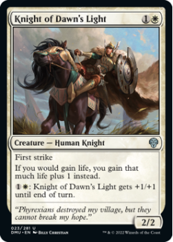 Knight of Dawn's Light (FOIL) single card from Magic the Gathering