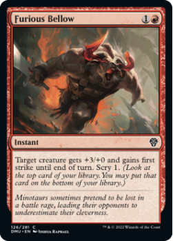 Furious Bellow single card from Magic the Gathering