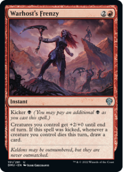 Warhost's Frenzy (FOIL) single card from Magic the Gathering
