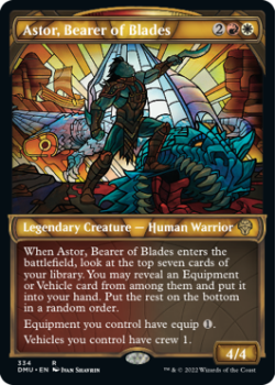 Astor, Bearer of Blades (TEXTURED FOIL) single card from Magic the Gathering