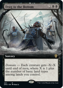 Drag to the Bottom (EXTENDED) (FOIL) single card from Magic the Gathering