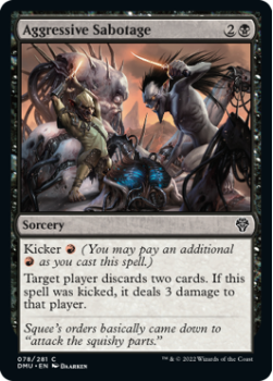 Aggressive Sabotage single card from Magic the Gathering