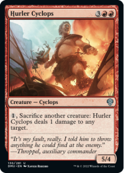 Hurler Cyclops (FOIL) single card from Magic the Gathering