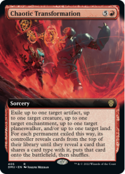Chaotic Transformation (EXTENDED) (FOIL) single card from Magic the Gathering