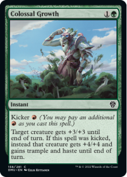 Colossal Growth single card from Magic the Gathering