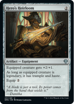 Hero's Heirloom (FOIL) single card from Magic the Gathering