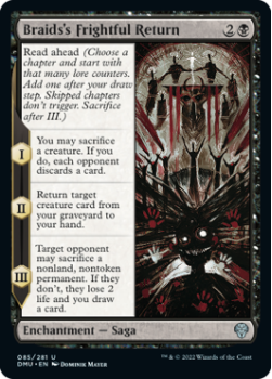 Braids's Frightful Return single card from Magic the Gathering