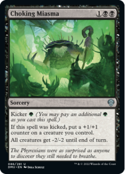 Choking Miasma (FOIL) single card from Magic the Gathering
