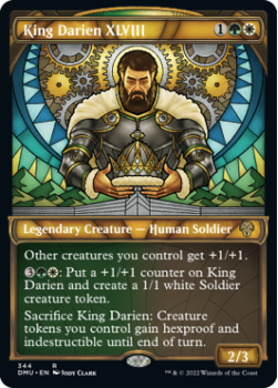 King Darien XLVIII (TEXTURED FOIL) single card from Magic the Gathering